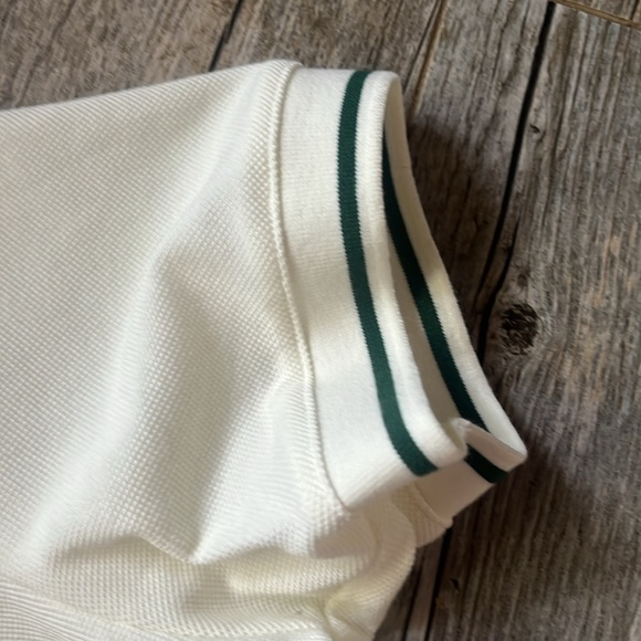 ADIDAS ORIGINALS 'tennis Luxe' Logo Cropped Polo Shirt In Off White - Picture 5 of 7